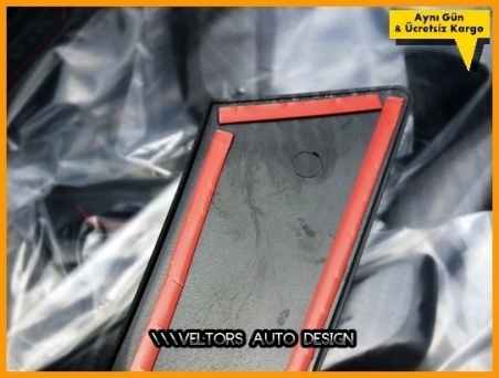 Honda Civic FC5 Logo Amblem İç Dış Karbon Araç Kapı Kol Seti