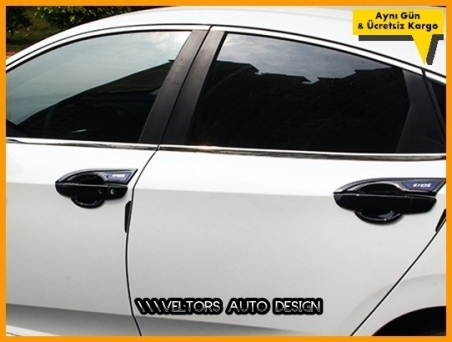 Honda Civic FC5 Logo Amblem İç Dış Karbon Araç Kapı Kol Seti