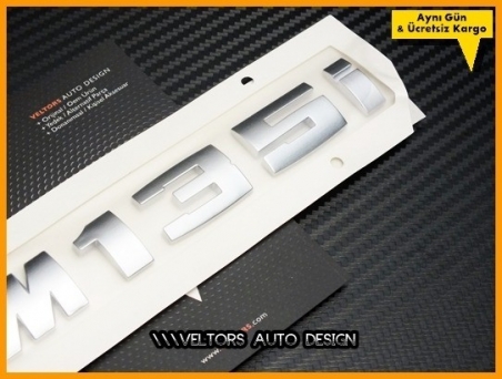 BMW 1 Serisi M135i / M 135 i Bagaj Yazı Logo Amblem