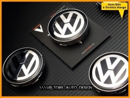 VW Logo Amblem Jant Göbeği Göbek Kapak Seti