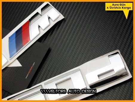 BMW X6 Serisi M 550 D Bagaj Logo Amblem Seti