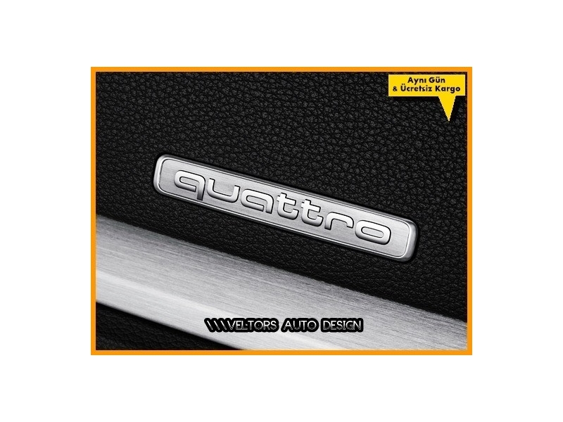 Audi Yeni Nesil Quattro Torpido Kokpit Logo Amblem