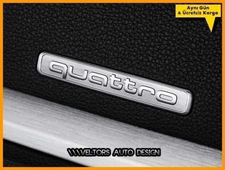 Audi Yeni Nesil Quattro Torpido Kokpit Logo Amblem