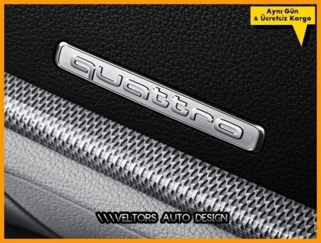 Audi Yeni Nesil Quattro Torpido Kokpit Logo Amblem