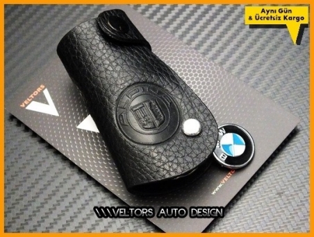 BMW Alpina Logo Amblem Deri Anahtarlık