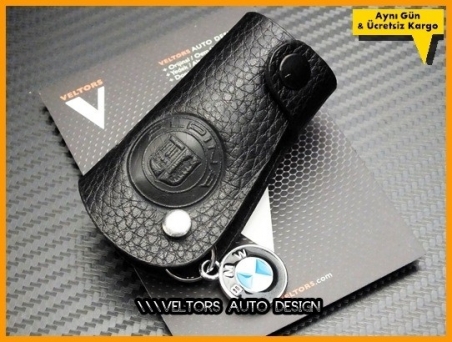 BMW Alpina Logo Amblem Deri Anahtarlık
