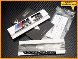 BMW 3 Serisi Orijnal Piano Black M3 Bagaj Yazı Logo Amblem
