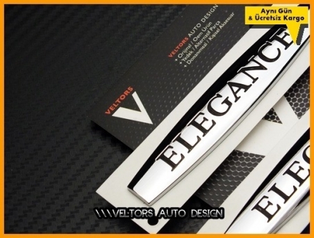 Mercedes Orijnal Elegance Yan Logo Amblem Seti