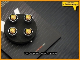 Porsche Logo Amblem Araç Sibop Kapak Seti Porsche Logo Amblem Araç Sibop Kapak Seti