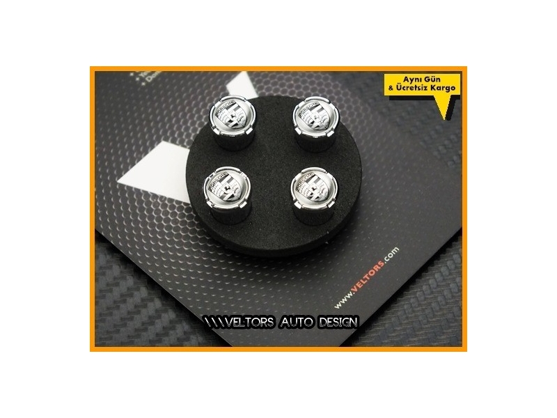 Porsche Logo Amblem Araç Sibop Kapak Seti