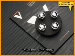 Skoda Logo Amblem Araç Sibop Kapak Seti Skoda Logo Amblem Araç Sibop Kapak Seti