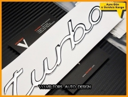 Porsche Panamera Cayman Carrera Macan Turbo Yazı Logo Amblem