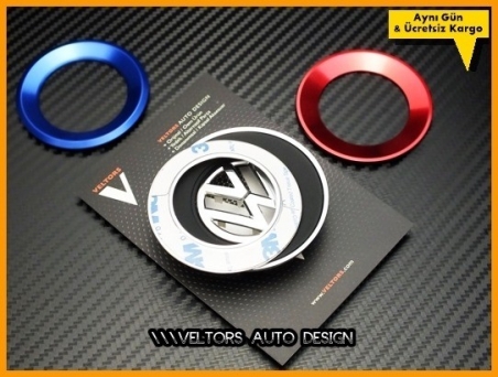 VW Direksiyon Airbag Logo Amblem Halka Gri