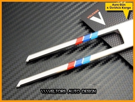 BMW Urban Modern Sport Luxury Yan Logo Amblem Çerçeve Seti