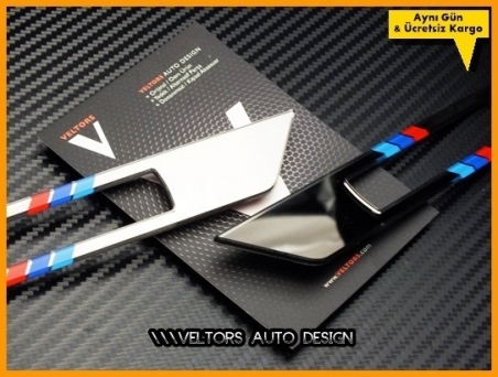 BMW Urban Modern Sport Luxury Yan Logo Amblem Çerçeve Seti