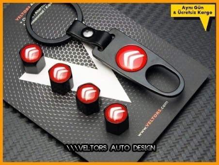 Citroen Logo Amblem Anahtarlık Sibop Kapak Seti
