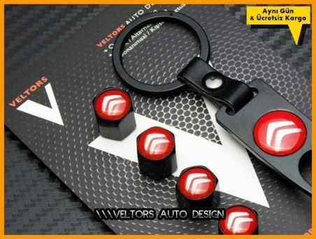Citroen Logo Amblem Anahtarlık Sibop Kapak Seti