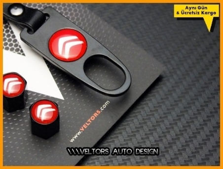 Citroen Logo Amblem Anahtarlık Sibop Kapak Seti