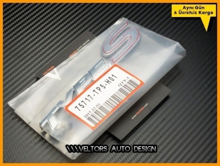 Honda Type S Yazı Logo Amblem