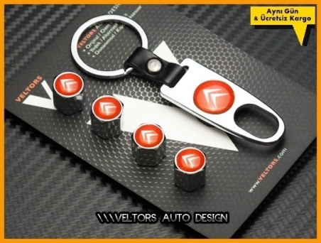 Citroen Logo Amblem Anahtarlık Sibop Kapak Seti