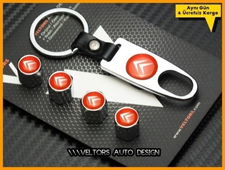 Citroen Logo Amblem Anahtarlık Sibop Kapak Seti