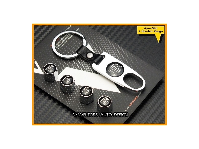 Mercedes BRABUS Logo Amblem Anahtarlık Sibop Kapak Seti Mercedes BRABUS Logo Amblem Anahtarlık Sibop Kapak Seti