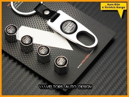 Volvo Logo Amblem Anahtarlık Sibop Kapak Seti