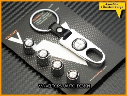 Mercedes Logo Amblem Anahtarlık Sibop Kapak Seti