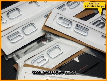 Audi 30 35 40 45 50 TFSI Bagaj Yazı Logo Amblem