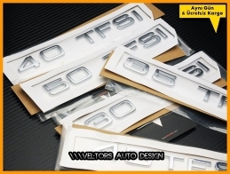 Audi 30 35 40 45 50 TFSI Bagaj Yazı Logo Amblem