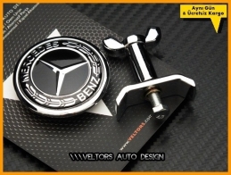 Mercedes Siyah Kaput Yıldız Logo Amblem Mercedes Siyah Kaput Yıldız Logo Amblem