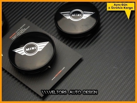 Mini Wings Logo Amblem Jant Göbeği Göbek Kapak Seti