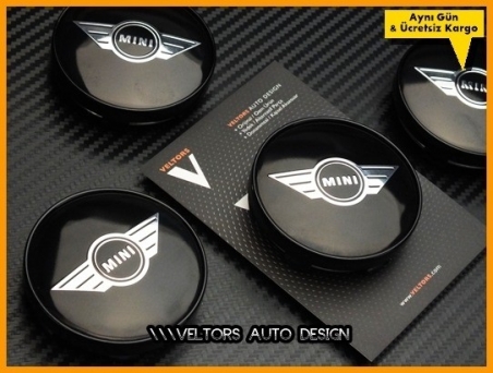 Mini Wings Logo Amblem Jant Göbeği Göbek Kapak Seti