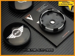 Mini Wings Logo Amblem Jant Göbeği Göbek Kapak Seti