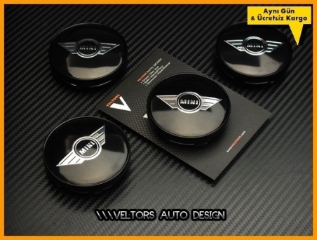 Mini Wings Logo Amblem Jant Göbeği Göbek Kapak Seti