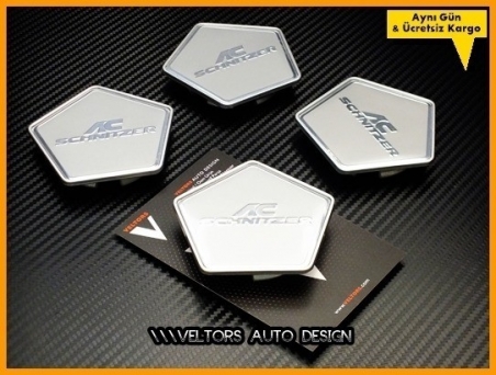 BMW AC Schnitzer Logo Amblem Jant Göbeği Göbek Kapak Seti
