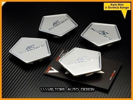 BMW AC Schnitzer Logo Amblem Jant Göbeği Göbek Kapak Seti