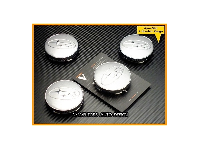 Subaru Logo Amblem Jant Göbeği Göbek Kapak Seti