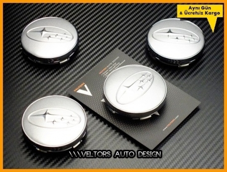 Subaru Logo Amblem Jant Göbeği Göbek Kapak Seti