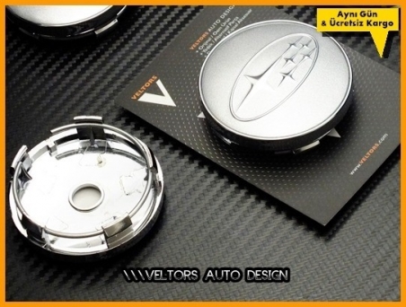 Subaru Logo Amblem Jant Göbeği Göbek Kapak Seti