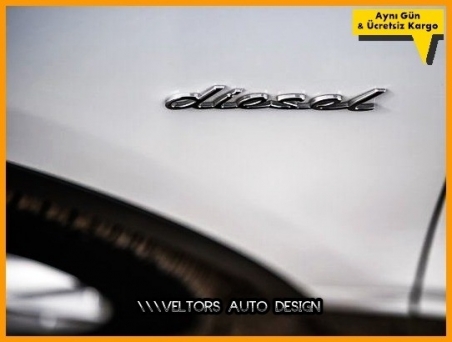 Porsche Yan Çamurluk Kapı Diesel Yazı Logo Amblem