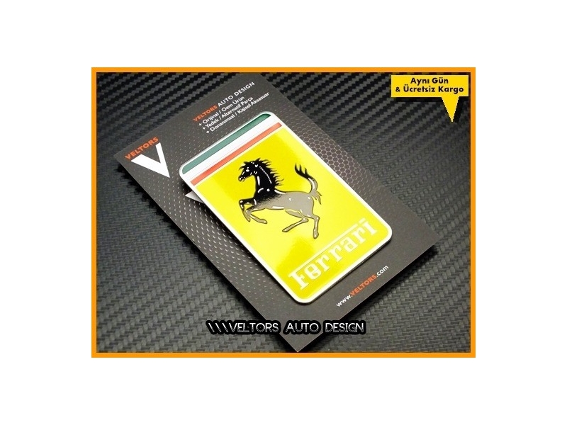 Ferrari Araç Plaket Logo Amblem Ferrari Araç Plaket Logo Amblem