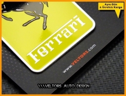 Ferrari Araç Plaket Logo Amblem Ferrari Araç Plaket Logo Amblem