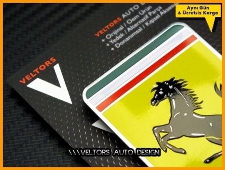 Ferrari Araç Plaket Logo Amblem