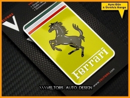 Ferrari Araç Plaket Logo Amblem Ferrari Araç Plaket Logo Amblem