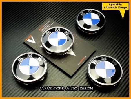 BMW Logo Amblem Jant Göbeği Göbek Kapak Seti