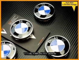BMW Logo Amblem Jant Göbeği Göbek Kapak Seti