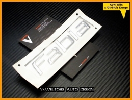 Skoda Fabia Bagaj Yazı Logo Amblem