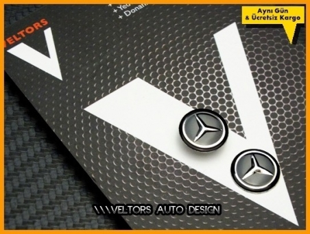 Mercedes Anahtarlık Kumanda Anahtar Logo Amblem Seti