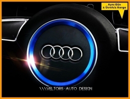 Audi Direksiyon Airbag Logo Amblem Halka Çerçeve